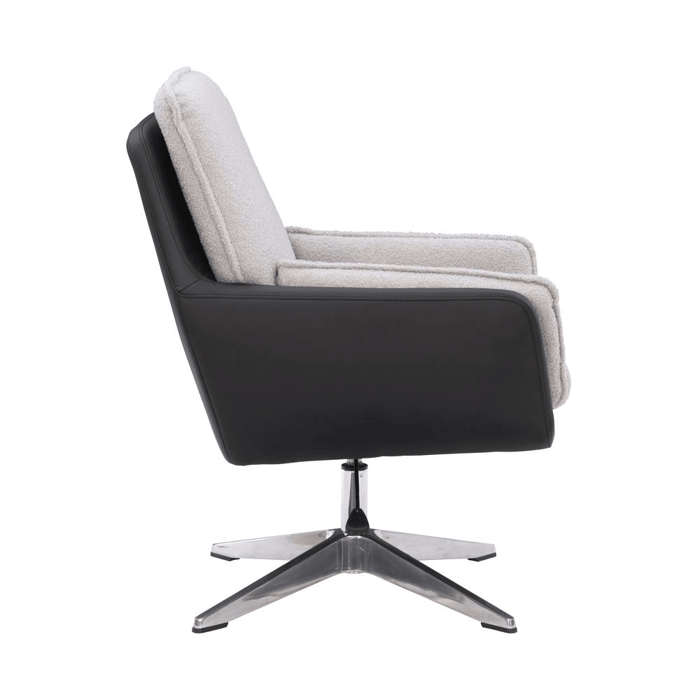 Marion Swivel Chair Black Grey - Mervyns