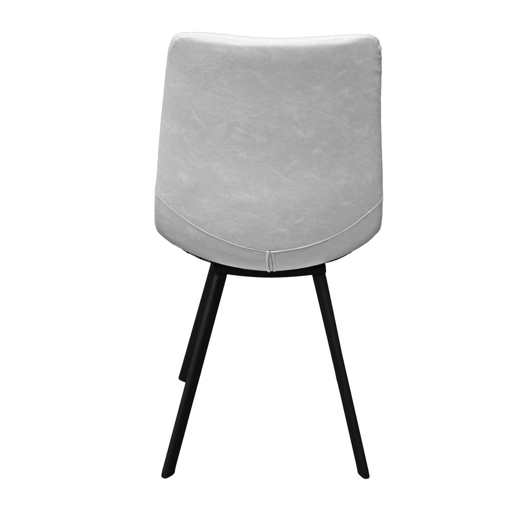 Markley Modern Leather Dining Chair With Metal Legs - Mervyns