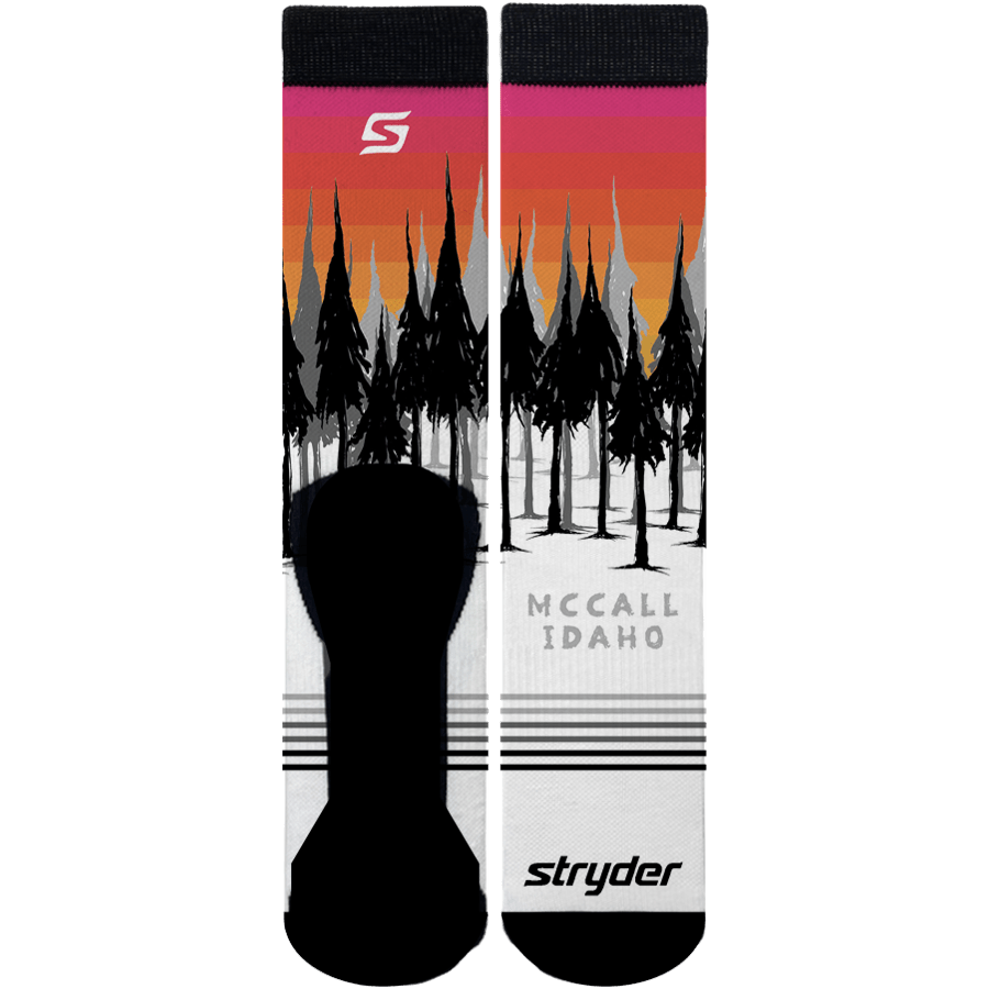 McCall Idaho Tree Sunset Socks - Mervyns