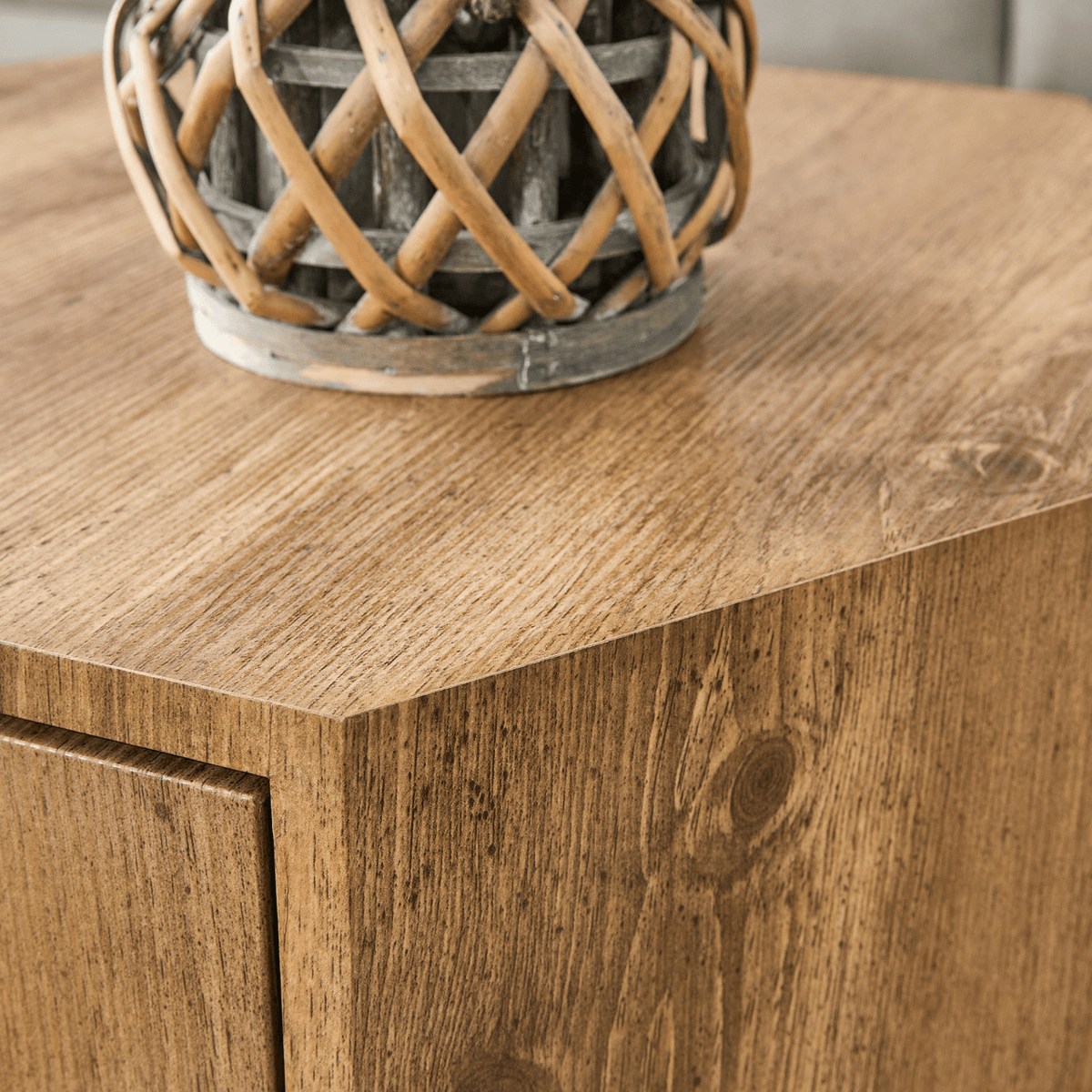 MDF material hexagonal coffee table with drawers.Made of high-quality materials,Adopting a unique hexagonal design,simple and elegant without losing personality. - Mervyns