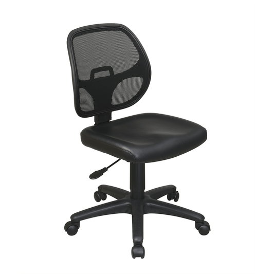 Mesh Screen Back Task Chair with Vinyl Seat - Mervyns