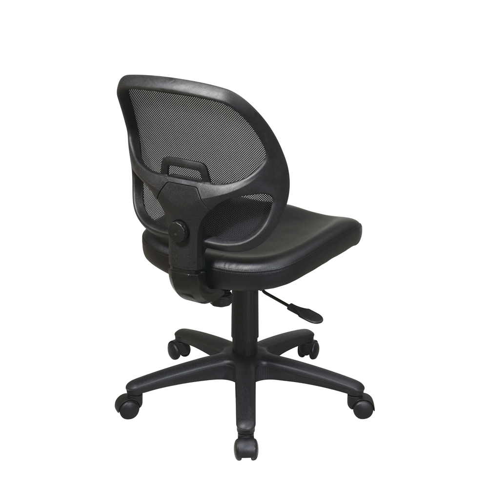 Mesh Screen Back Task Chair with Vinyl Seat - Mervyns