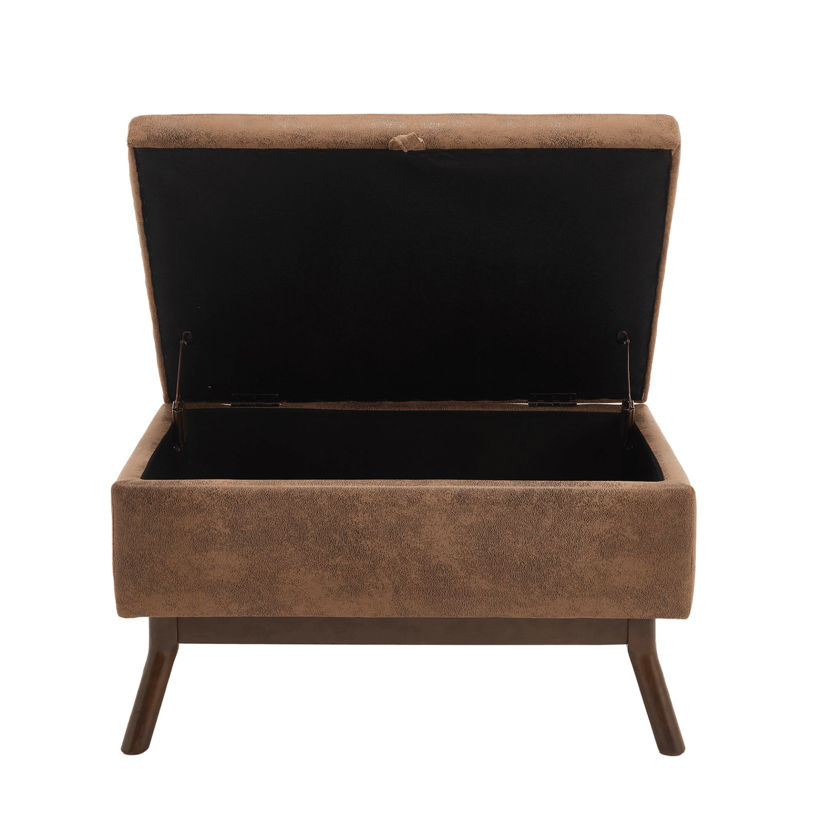 Mid-century modern square coffee table storage bench, assembled, suitable for living room, entryway and family room, used as a coffee table, stirrups, shoe bench - Mervyns