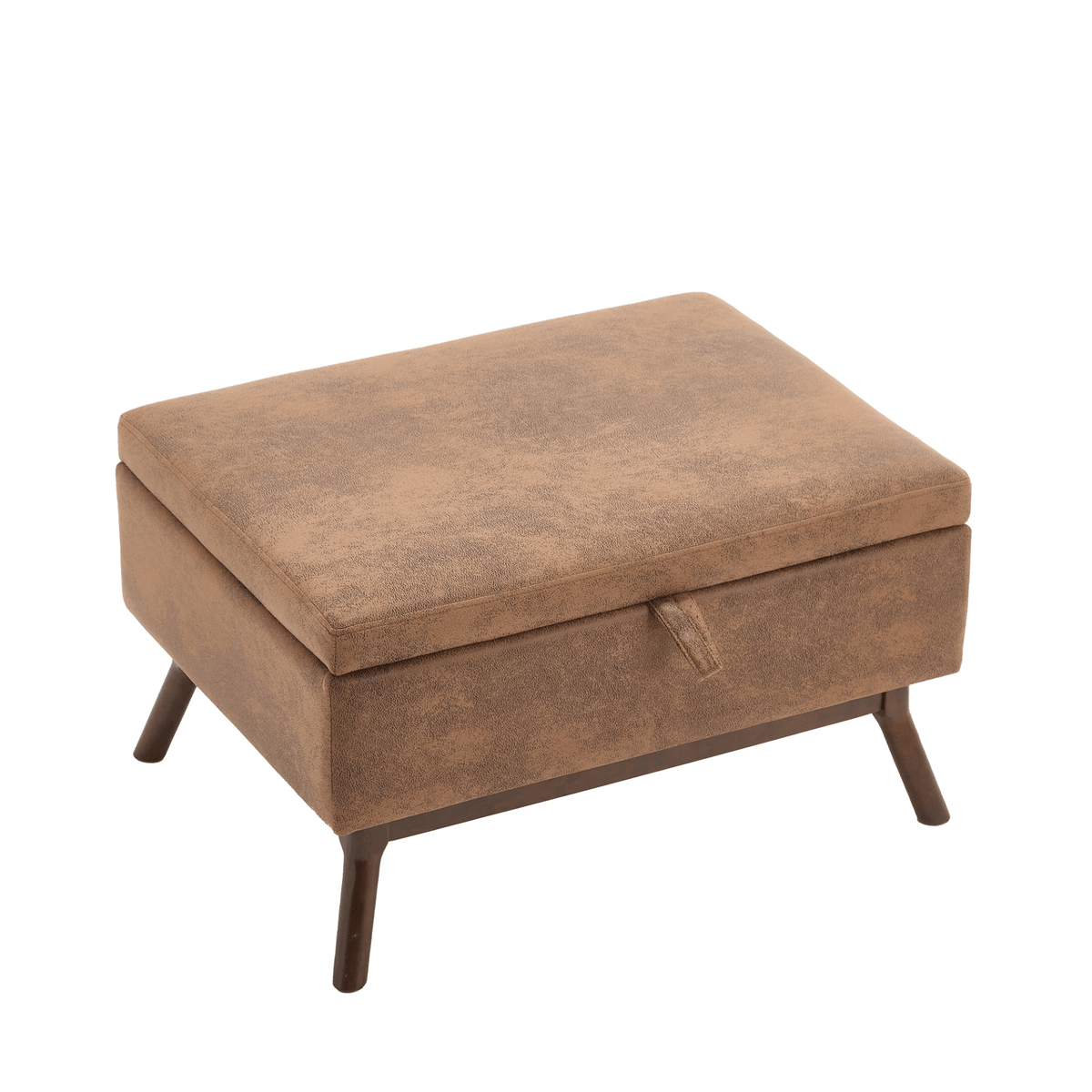 Mid-century modern square coffee table storage bench, assembled, suitable for living room, entryway and family room, used as a coffee table, stirrups, shoe bench - Mervyns