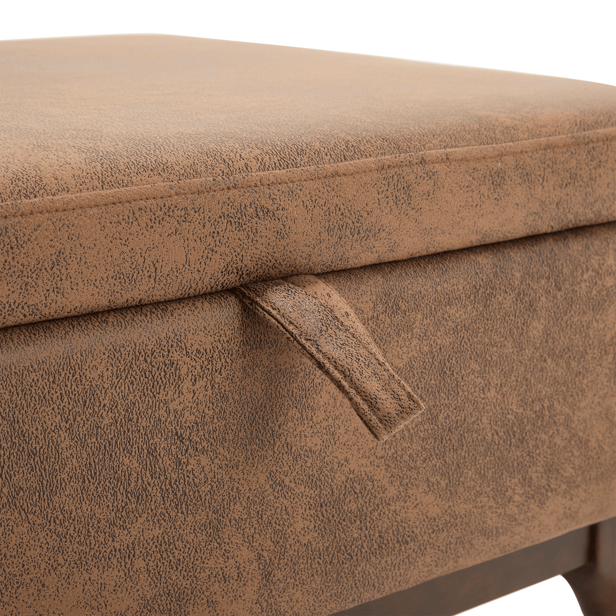 Mid-century modern square coffee table storage bench, assembled, suitable for living room, entryway and family room, used as a coffee table, stirrups, shoe bench - Mervyns