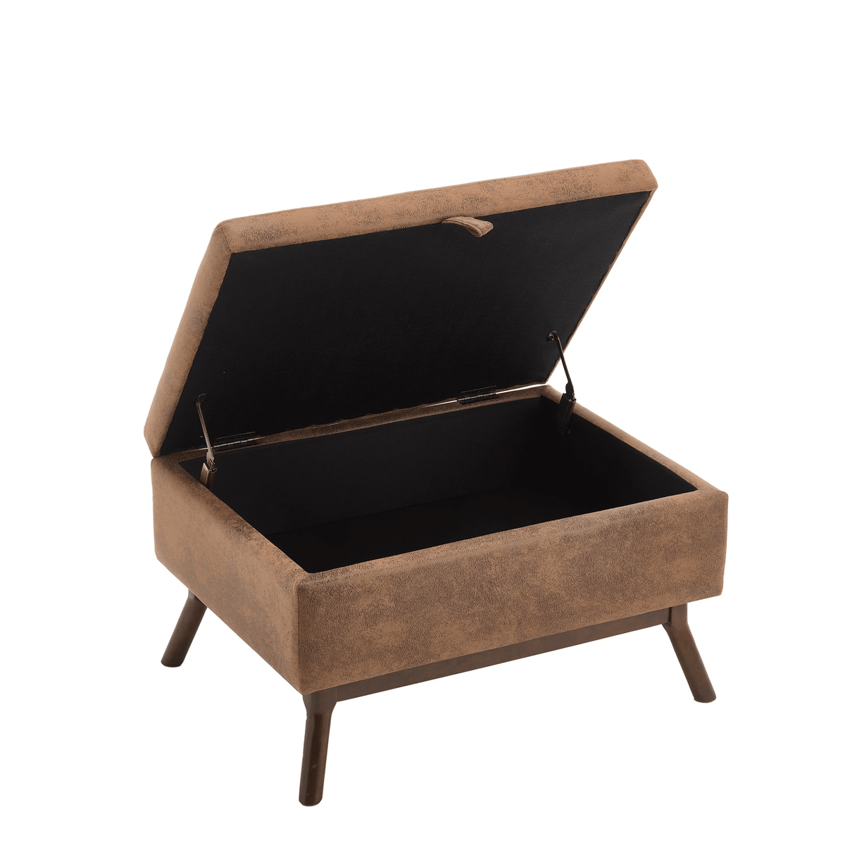Mid-century modern square coffee table storage bench, assembled, suitable for living room, entryway and family room, used as a coffee table, stirrups, shoe bench - Mervyns