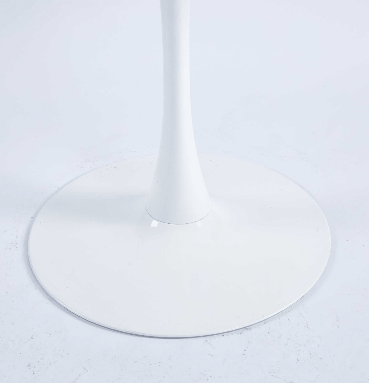 Mid-century Round MDF Pedestal Dining Table for 4-6 People — End/Leisure Coffee Table - Mervyns