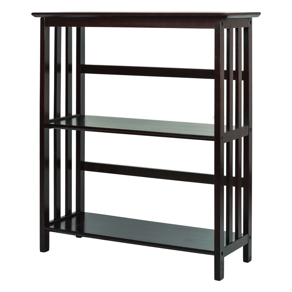 Mission Style 3 - Shelf Bookcase - Espresso - Mervyns