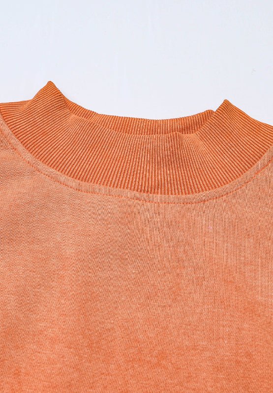 Mock Neck Dropped Shoulder Sweatshirt - Mervyns