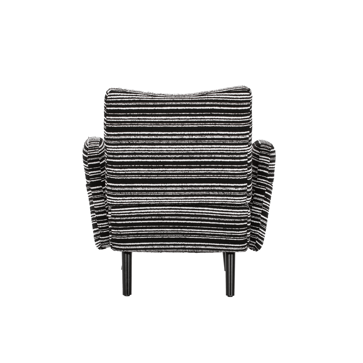 Modern Armchair with Sanded Fabric, Side Storage Pocket and Solid Wood Legs - Mervyns