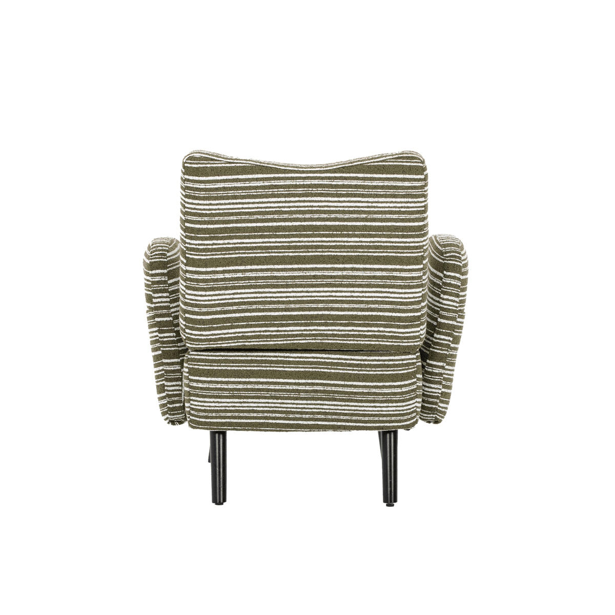 Modern Armchair with Sanded Fabric, Side Storage Pocket and Solid Wood Legs - Mervyns