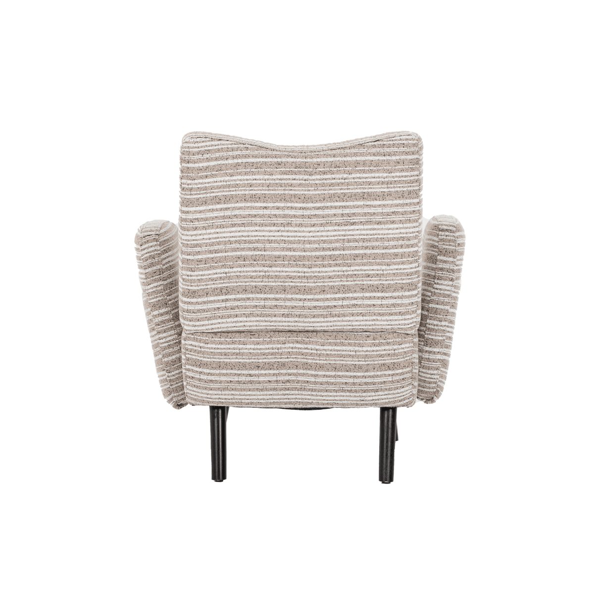 Modern Armchair with Sanded Fabric, Side Storage Pocket and Solid Wood Legs - Mervyns