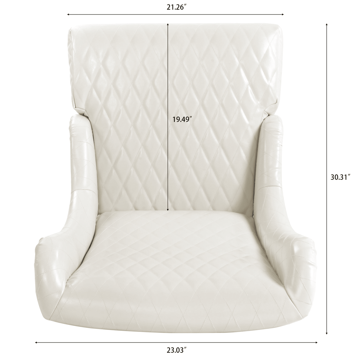 Modern High-Back Wingback Accent Chair with Soft Padding and Wooden Legs - Mervyns