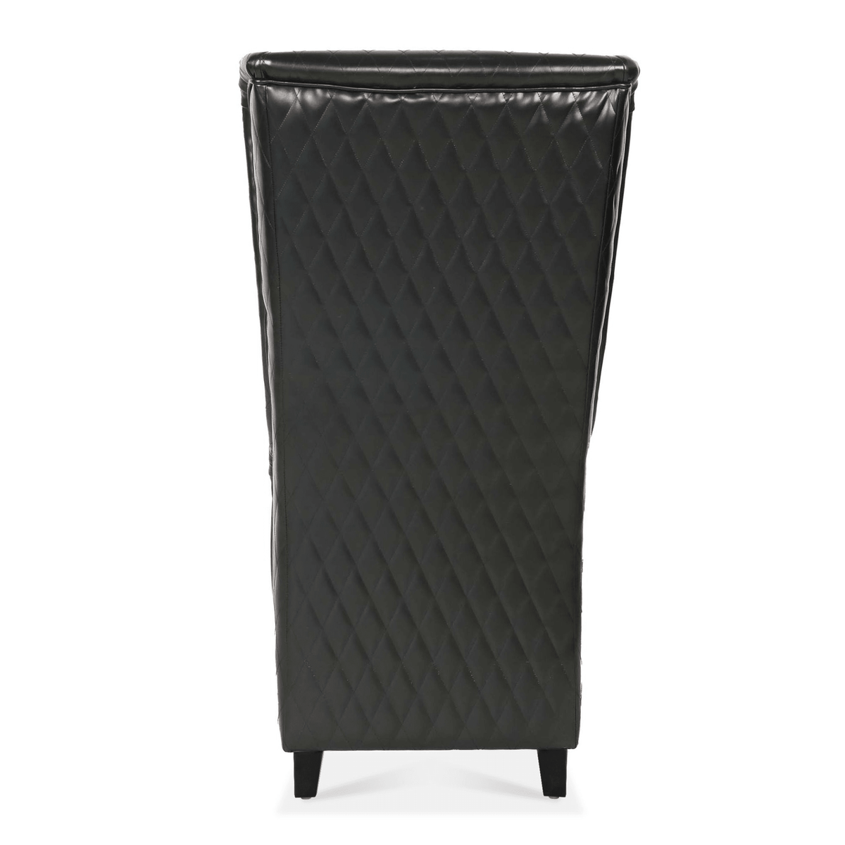 Modern High-Back Wingback Accent Chair with Soft Padding and Wooden Legs - Mervyns
