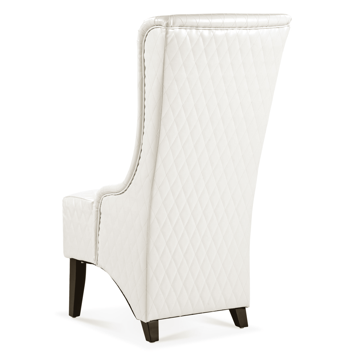 Modern High-Back Wingback Accent Chair with Soft Padding and Wooden Legs - Mervyns
