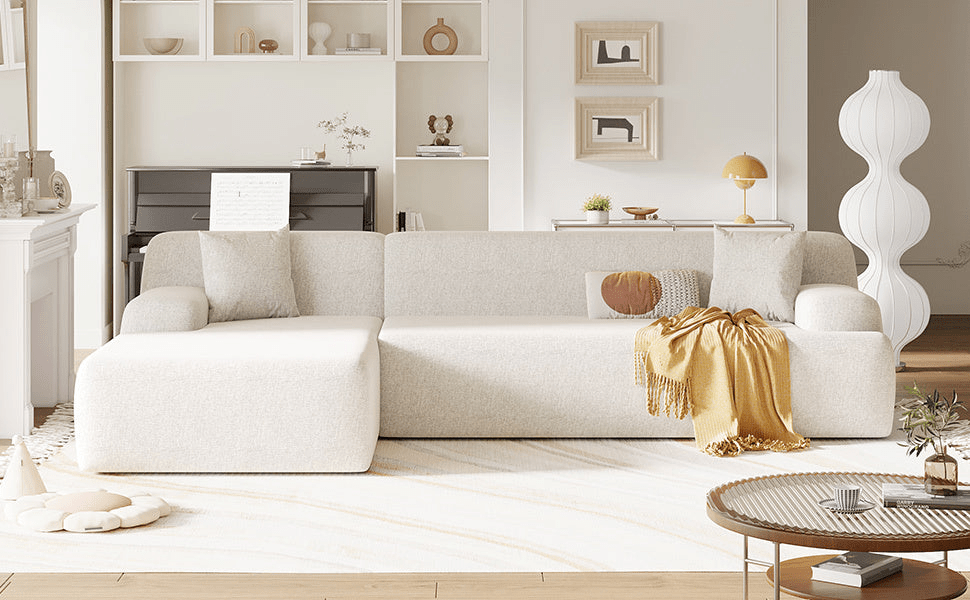 Modern Large L-Shape Modular Sectional Sofa for Living Room, Bedroom, Salon, 2 Piece Free Combination, Simplified Style(old sku:WY000356AAA) - Mervyns