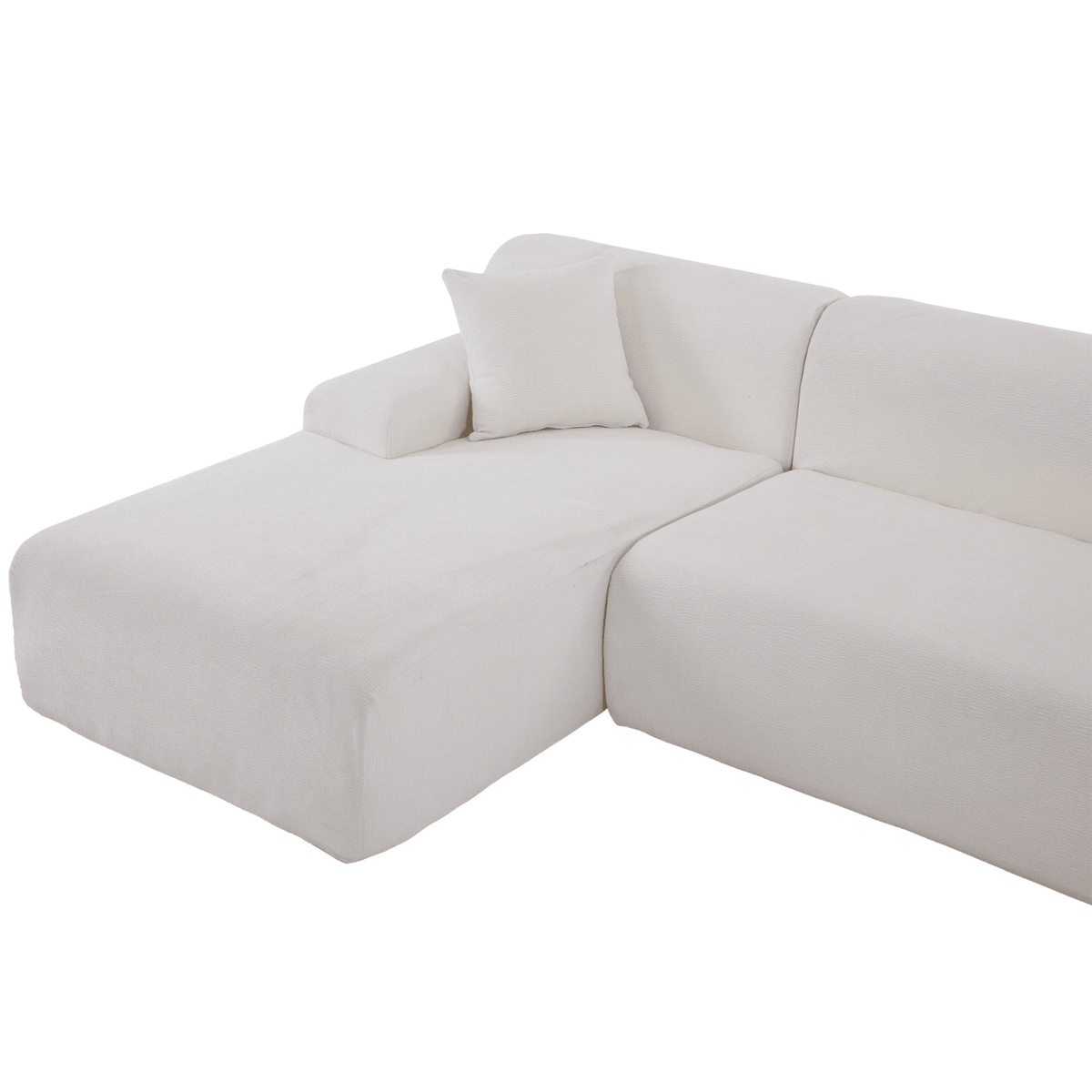 Modern Large L-Shape Modular Sectional Sofa for Living Room, Bedroom, Salon, 2 Piece Free Combination, Simplified Style(old sku:WY000356AAA) - Mervyns