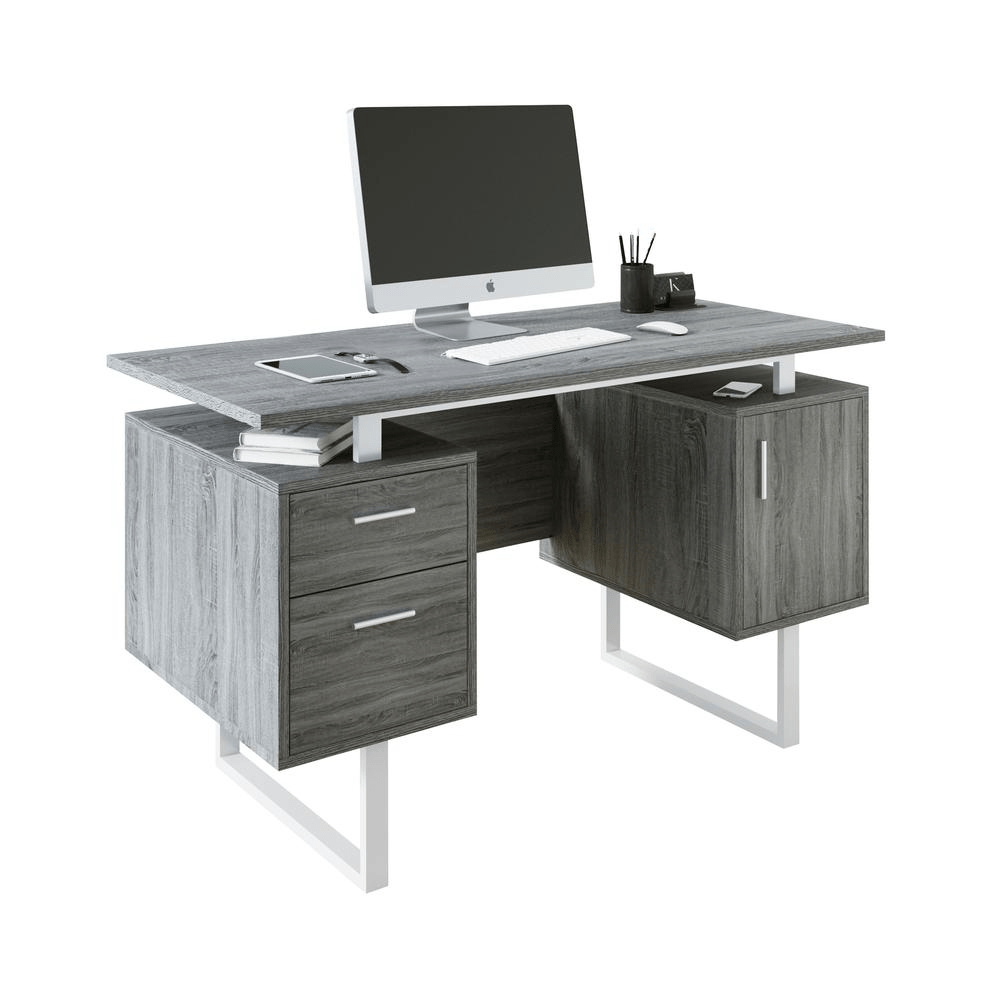 Modern Office Desk with Storage - Mervyns