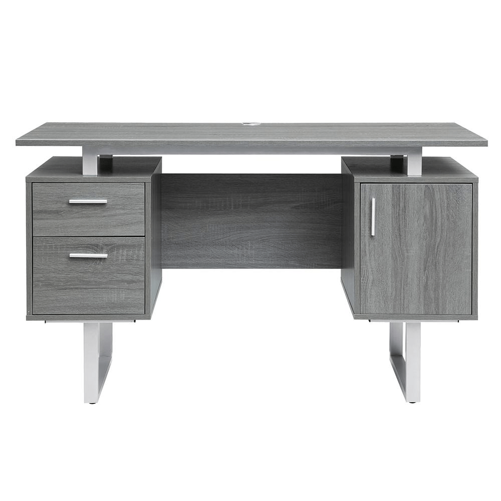 Modern Office Desk with Storage - Mervyns