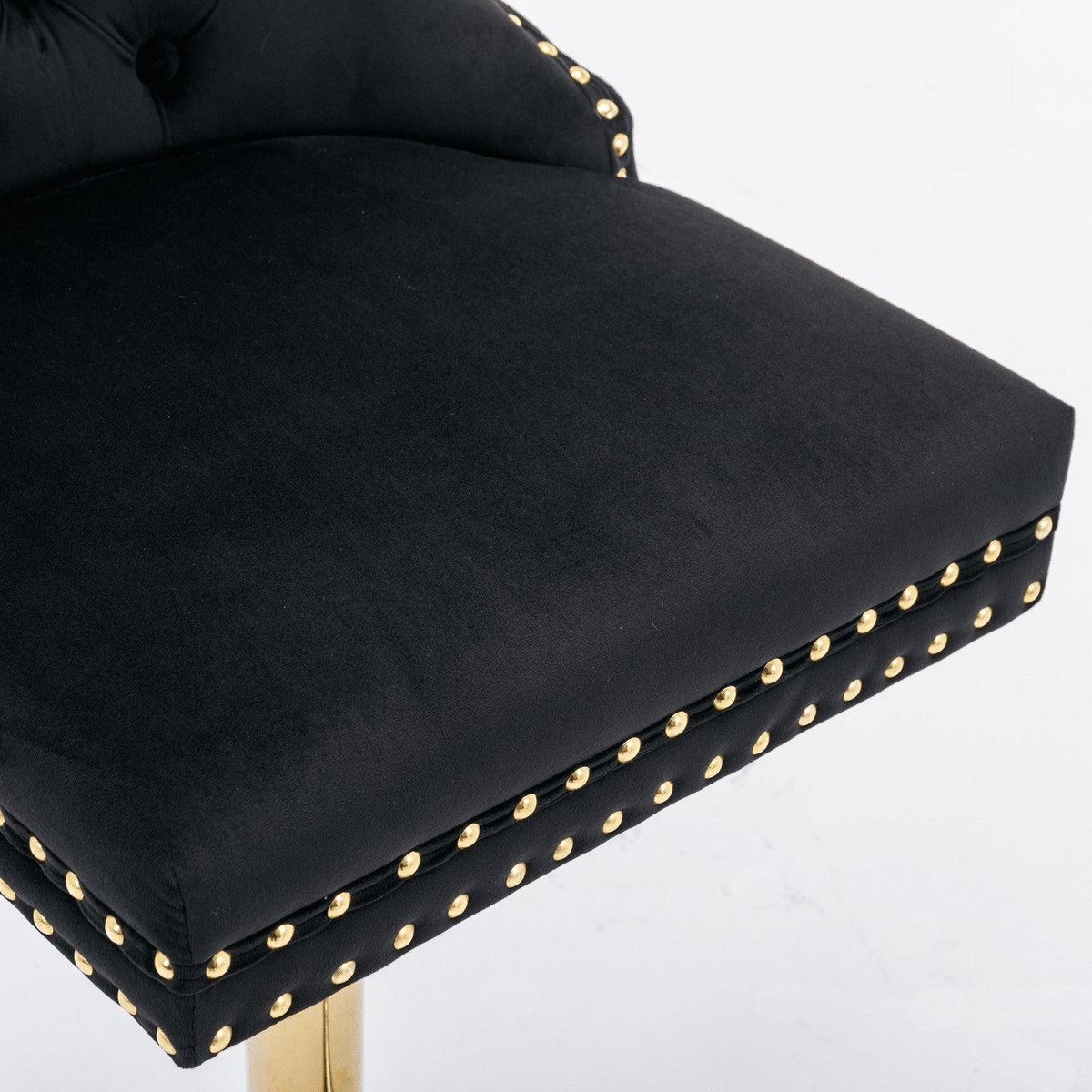 Modern Upholstered Velvet Swivel Bar Stools Tufted with Adjustable Seat Height - Mervyns