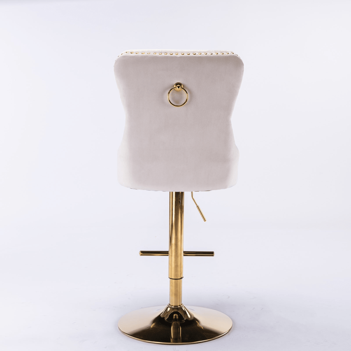 Modern Upholstered Velvet Swivel Bar Stools Tufted with Adjustable Seat Height - Mervyns