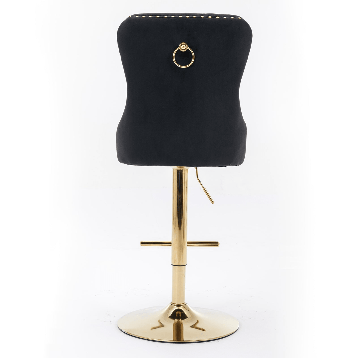 Modern Upholstered Velvet Swivel Bar Stools Tufted with Adjustable Seat Height - Mervyns