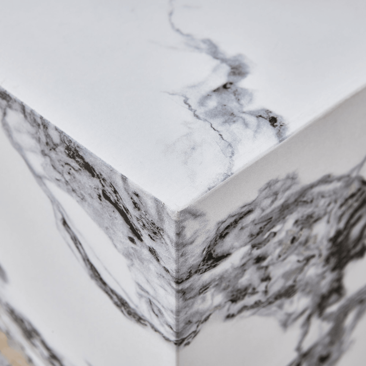 Modern white MDF+sticker material cube stylish texture design coffee table -15.75 inches - Mervyns