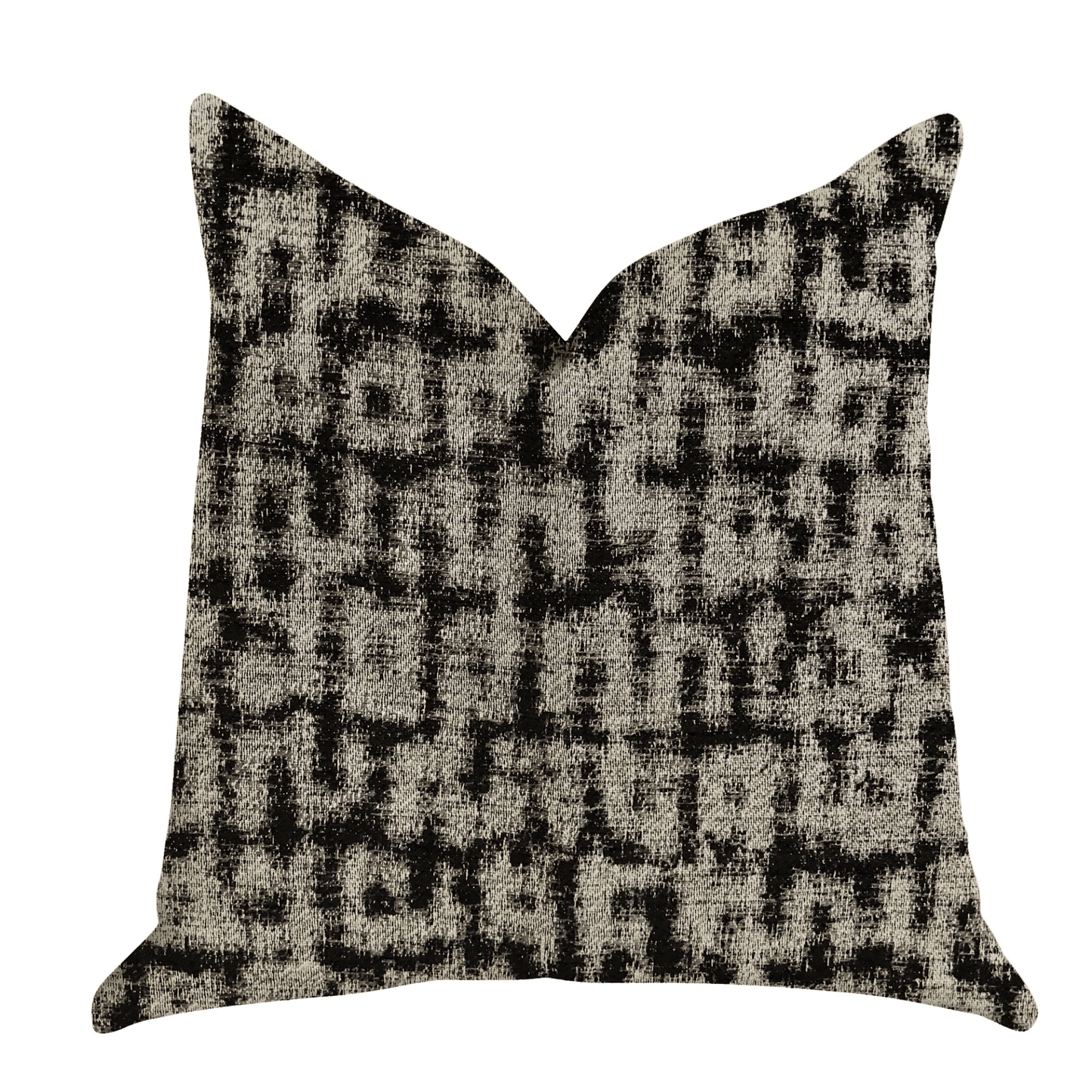 Modish Millie Luxury Throw Pillow in Black and Beige Tones - Mervyns