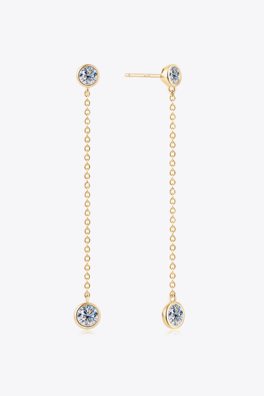 Moissanite Chain Earrings - Mervyns