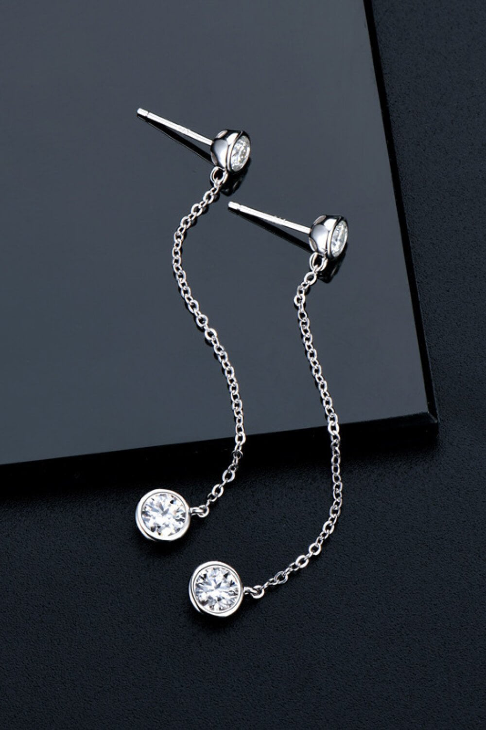 Moissanite Chain Earrings - Mervyns