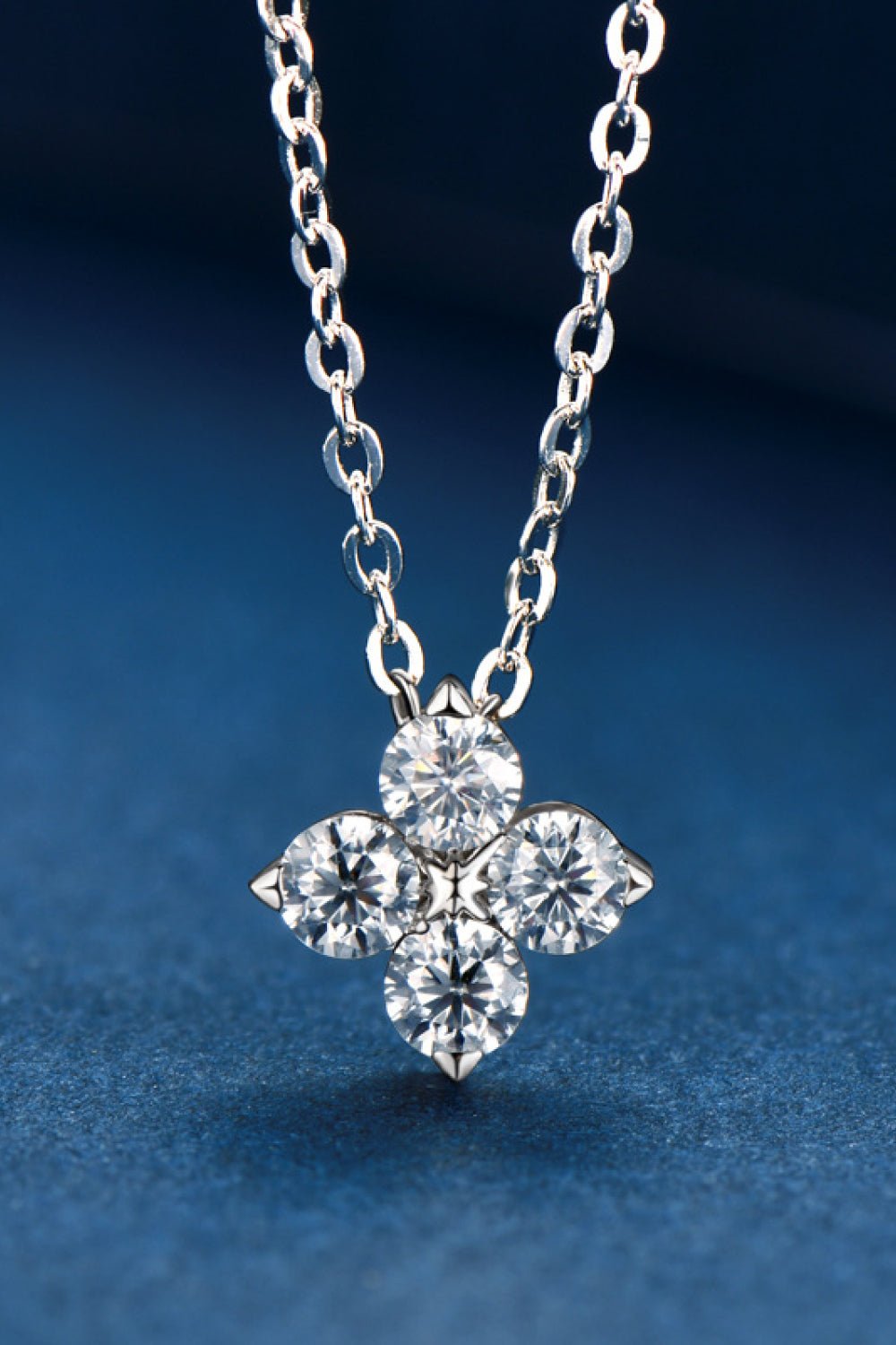 Moissanite Four Leaf Clover Pendant Necklace - Mervyns