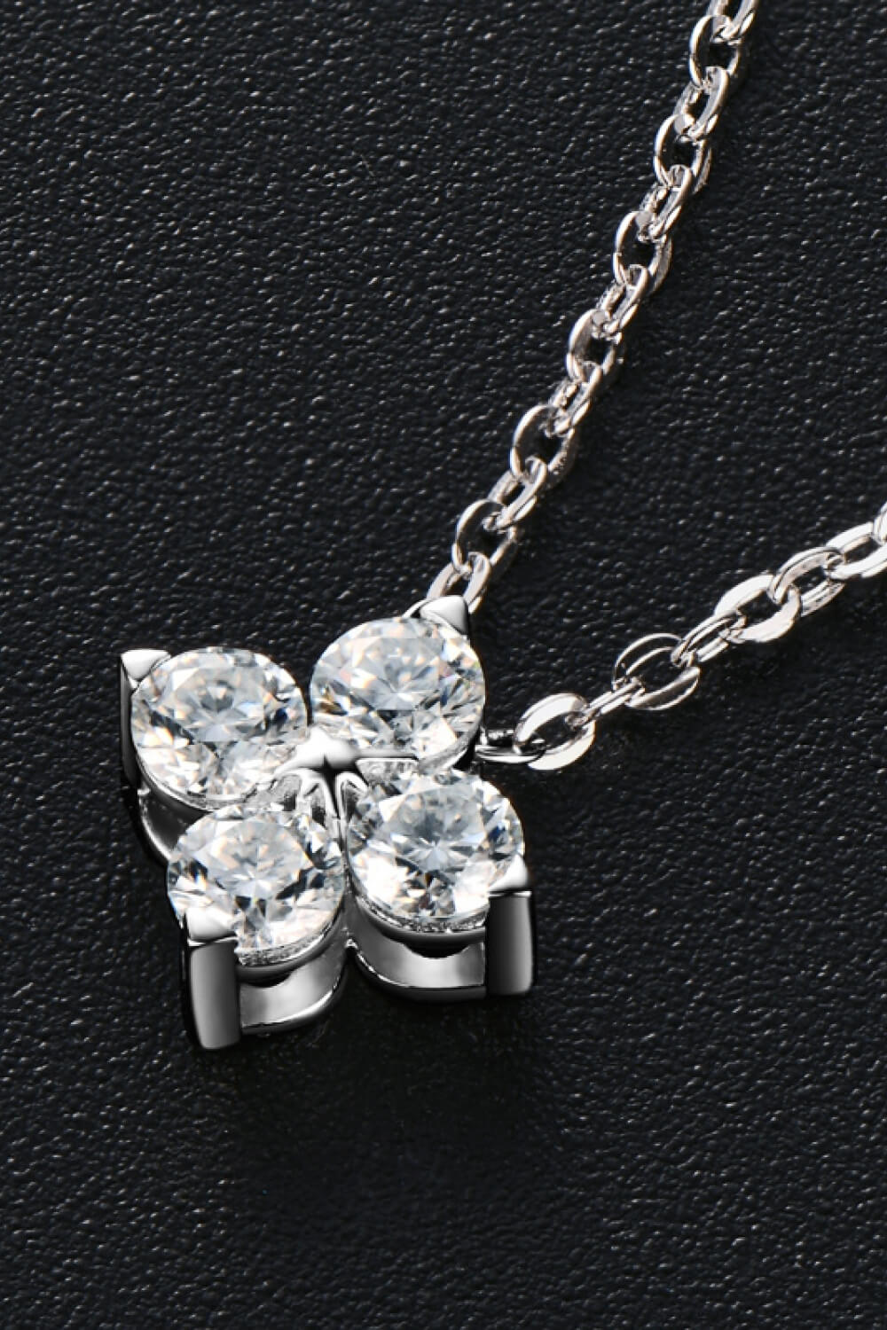 Moissanite Four Leaf Clover Pendant Necklace - Mervyns