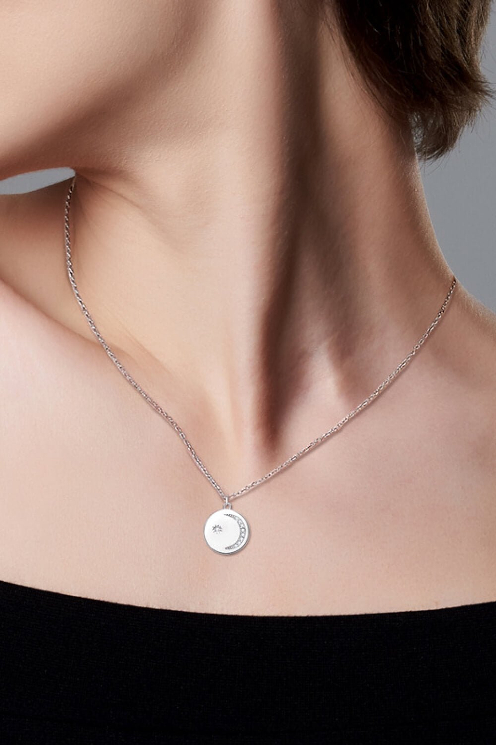 Moissanite Round Pendant Necklace - Mervyns