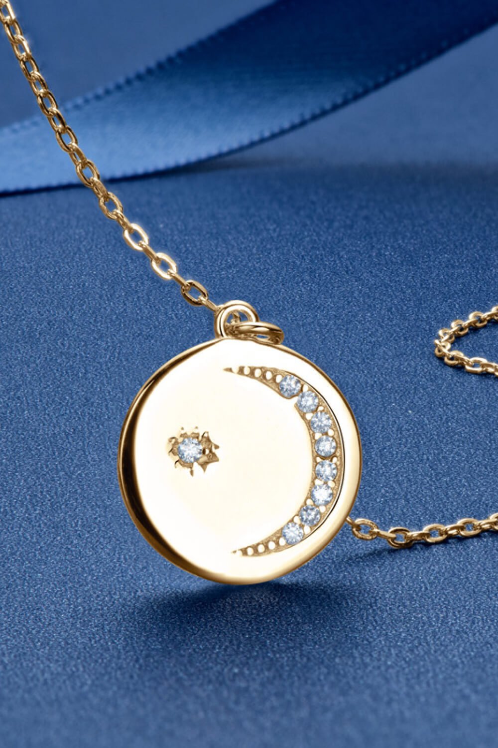 Moissanite Round Pendant Necklace - Mervyns