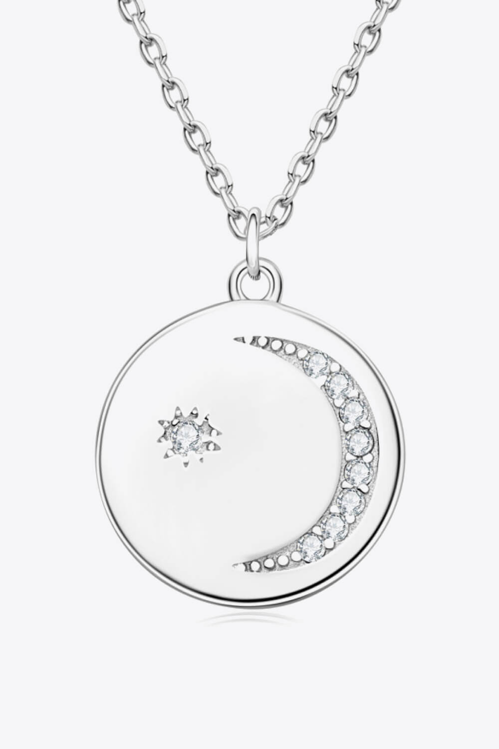 Moissanite Round Pendant Necklace - Mervyns