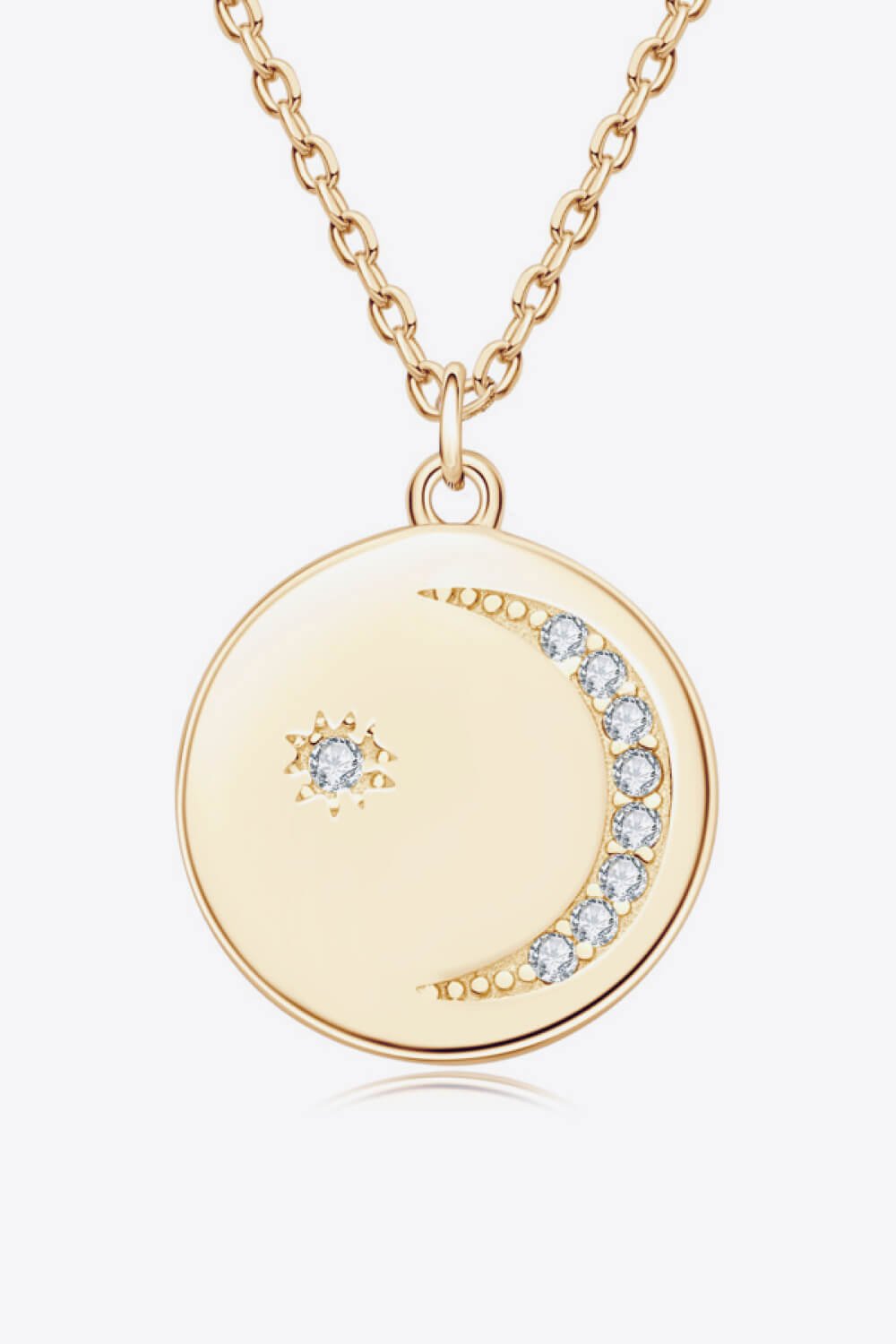 Moissanite Round Pendant Necklace - Mervyns