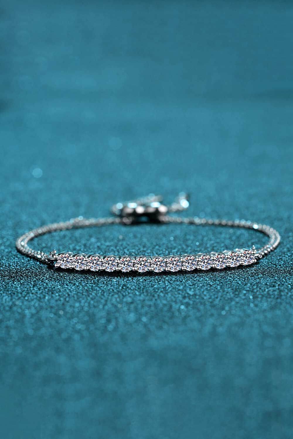 Moissanite Sterling Silver Bracelet - Mervyns