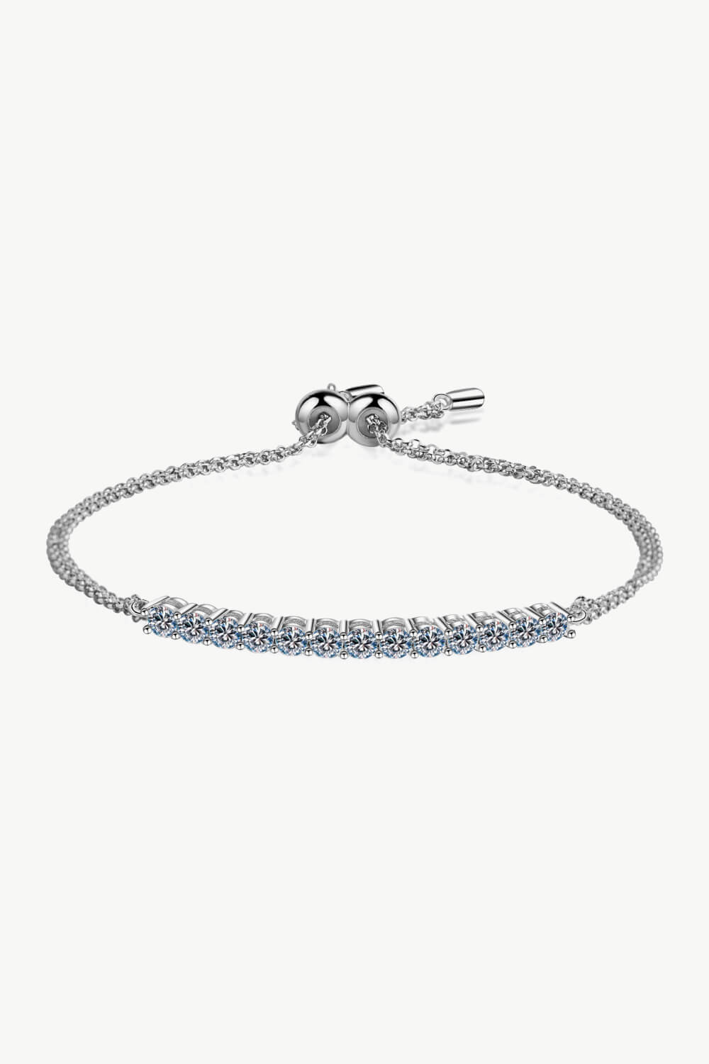 Moissanite Sterling Silver Bracelet - Mervyns