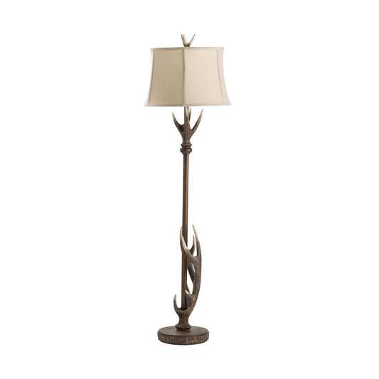 Montana 66.5"H Brown/Bronze Resin Floor Lamp - Mervyns