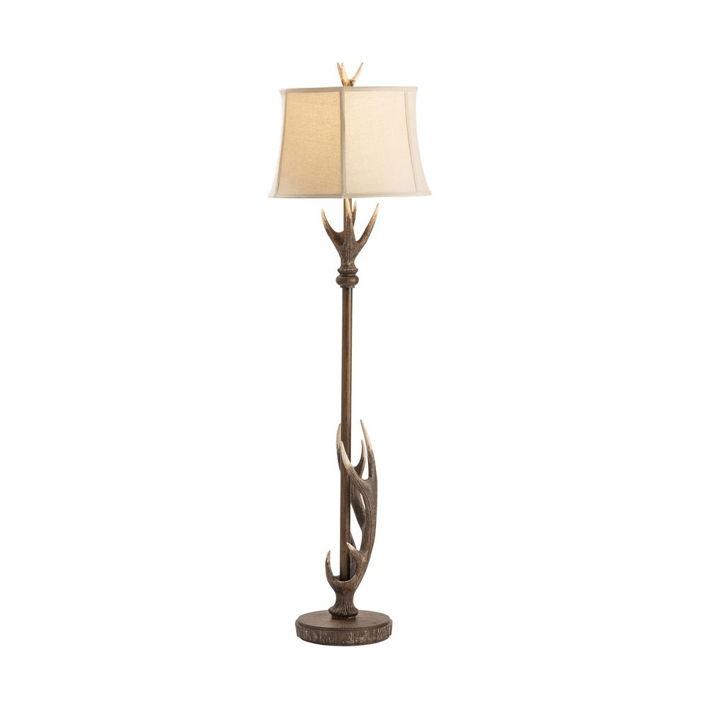 Montana 66.5"H Brown/Bronze Resin Floor Lamp - Mervyns