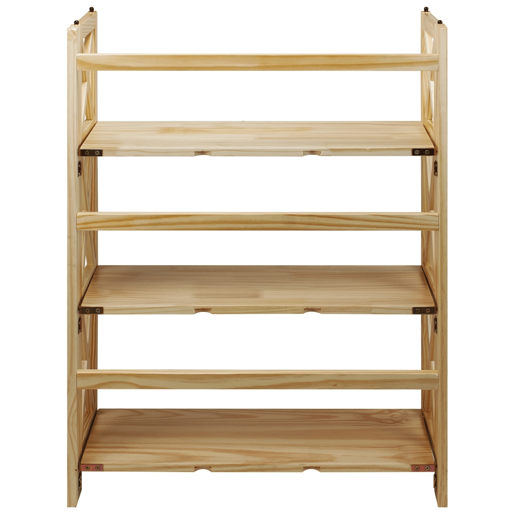 Montego 3 - Shelf Folding Bookcase - Natural - Mervyns