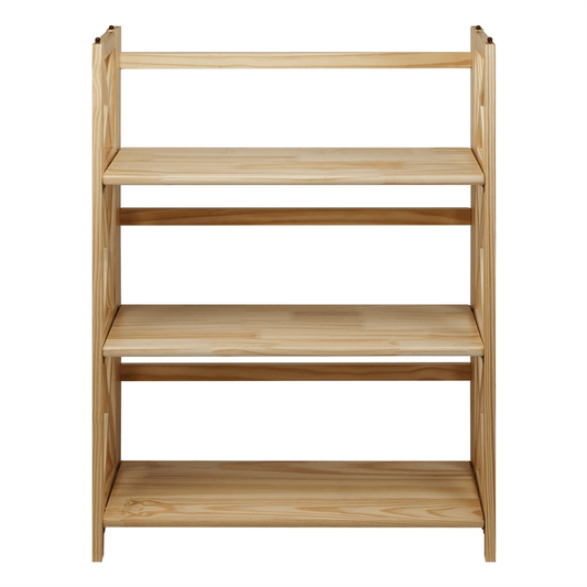 Montego 3 - Shelf Folding Bookcase - Natural - Mervyns