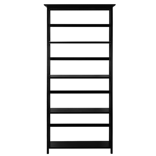 Montego 5 - Shelf Bookcase - Black - Mervyns