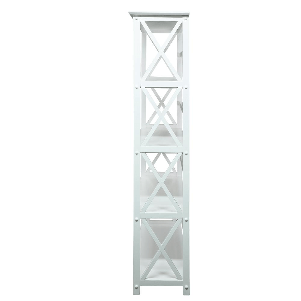 Montego 5 - Shelf Bookcase - White - Mervyns