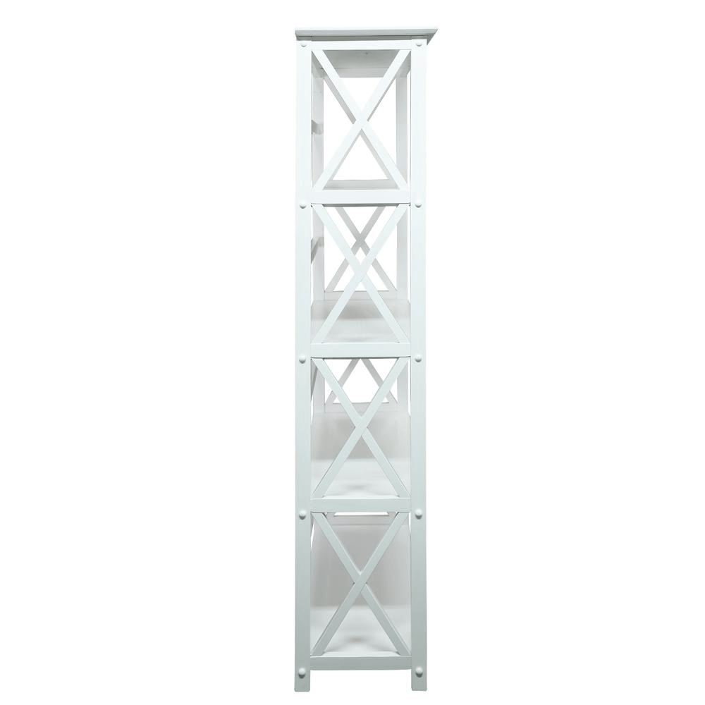 Montego 5 - Shelf Bookcase - White - Mervyns