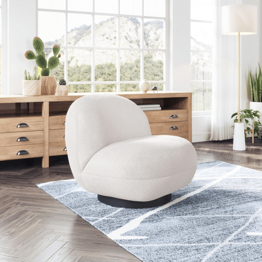 Myanmar Accent Chair Cream - Mervyns