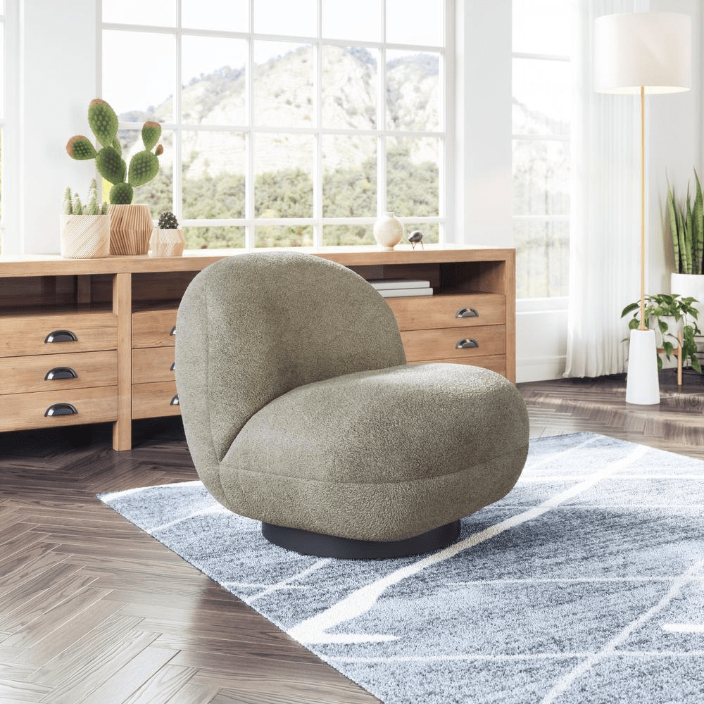 Myanmar Accent Chair Olive Green - Mervyns