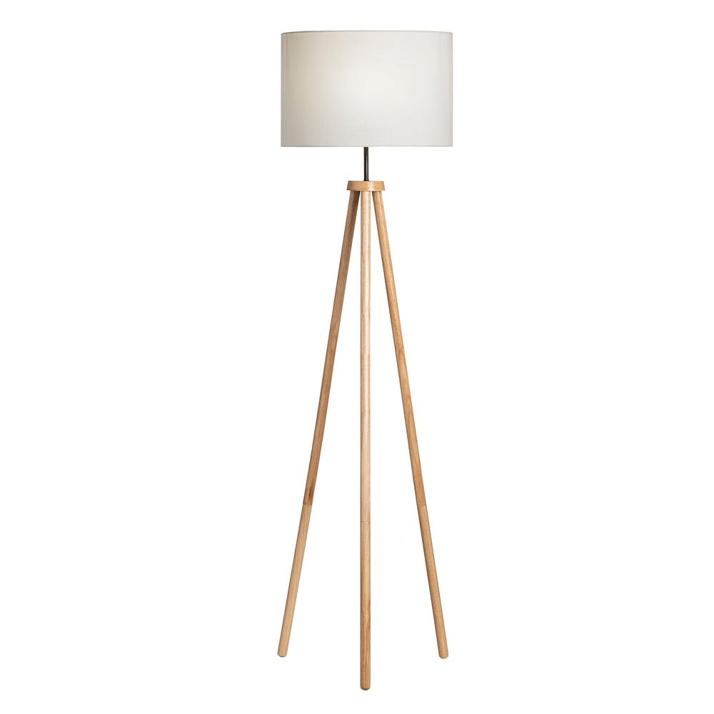 Nahla Wood Tripod Floor Lamp - Mervyns