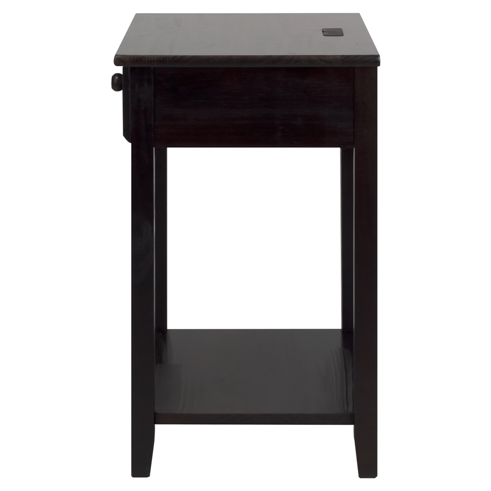 Night Owl Night Stand with USB Port - Espresso - Mervyns