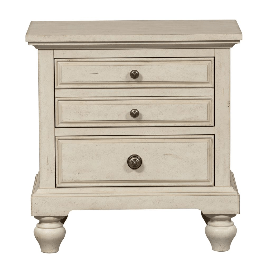 Night Stand, Antique White finish - Mervyns